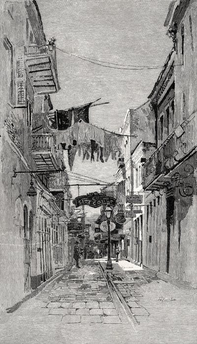 Exchange Alley Looking Toward Canal Street, New Orleans, from 